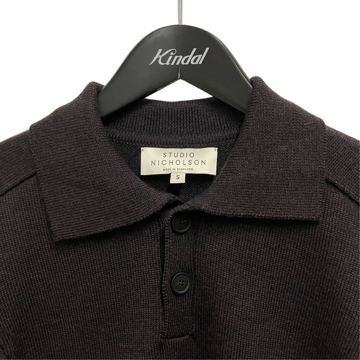 STUDIO NICHOLSON SarkニットポロSARK SN-1503 古着・中古-3枚目のアイテム画像