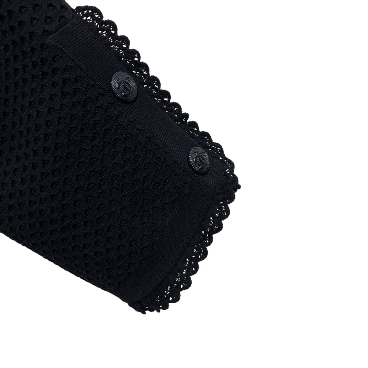 CHANEL 16SSココマークボタンコットンカーディガンP53580K06999 古着・中古-4枚目のアイテム画像