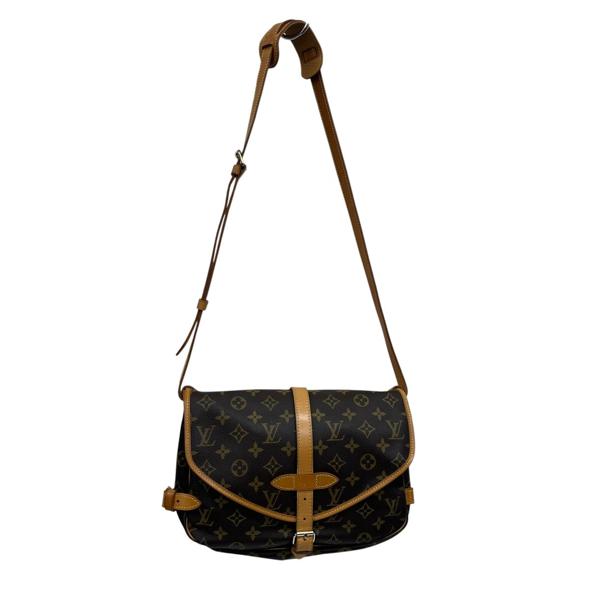 LOUIS VUITTON ソミュール30モノグラムショルダーバッグM42256 古着・中古-1枚目のアイテム画像