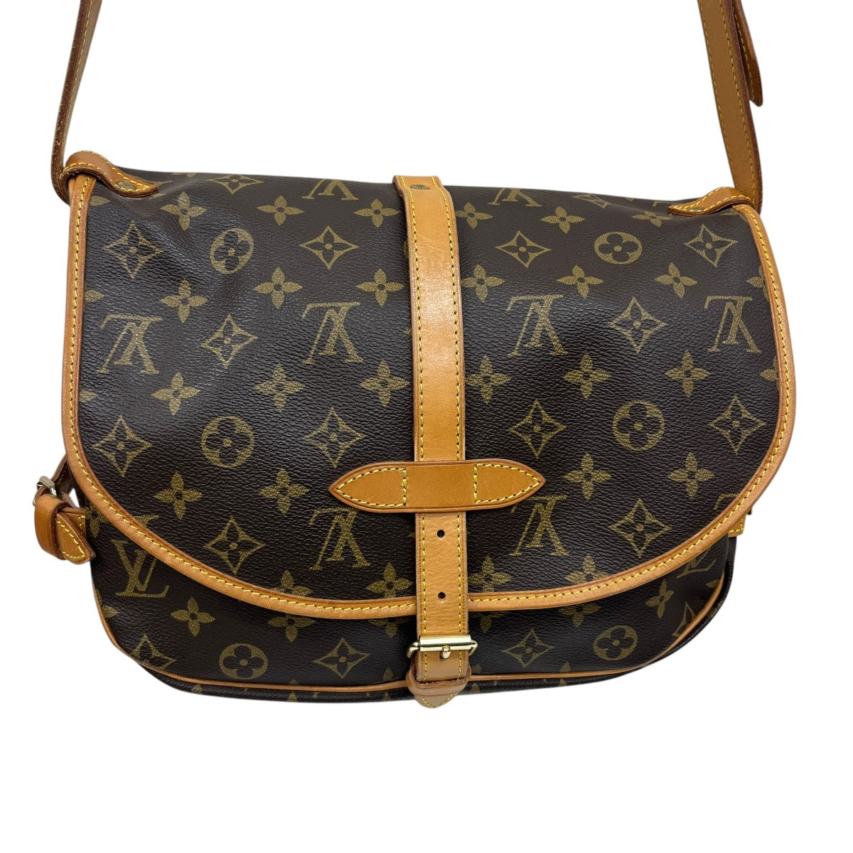 LOUIS VUITTON ソミュール30モノグラムショルダーバッグM42256 古着・中古-3枚目のアイテム画像