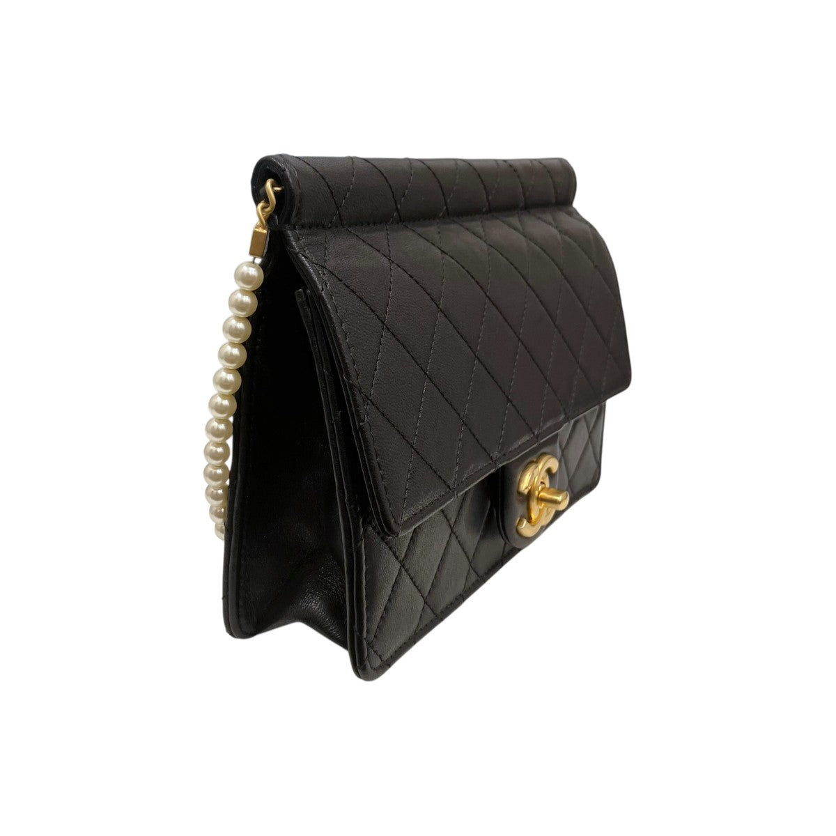 CHANEL パール マトラッセチェーンショルダーバッグ 古着・中古-4枚目のアイテム画像