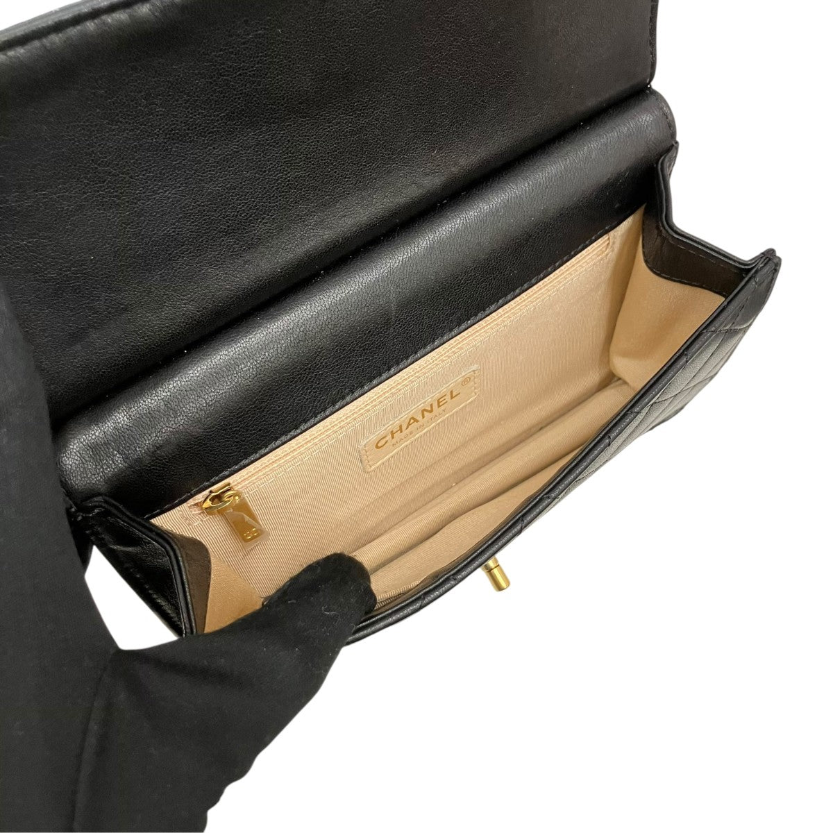 CHANEL パール マトラッセチェーンショルダーバッグ 古着・中古-9枚目のアイテム画像