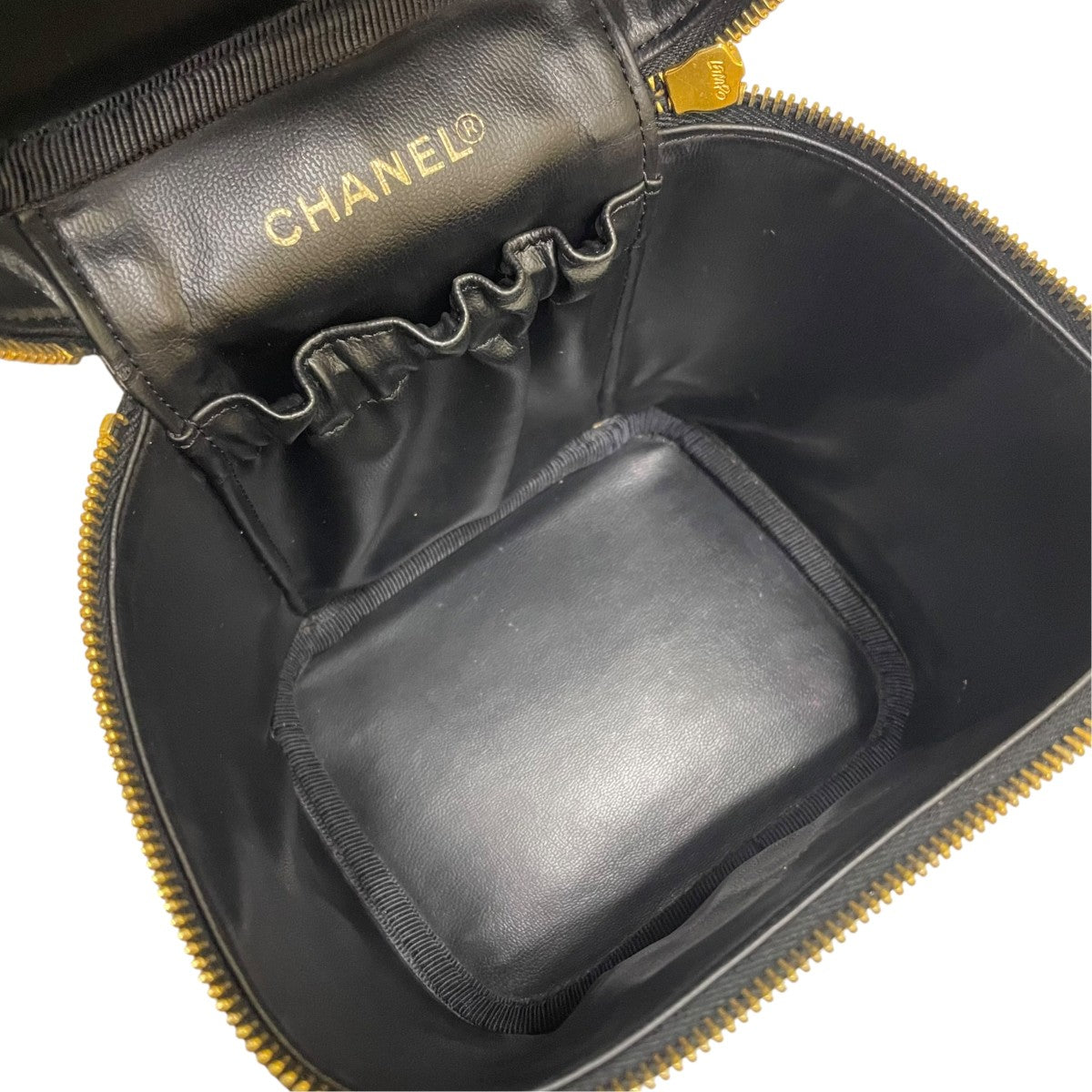 CHANEL 縦柄バニティバッグ 古着・中古-5枚目のアイテム画像
