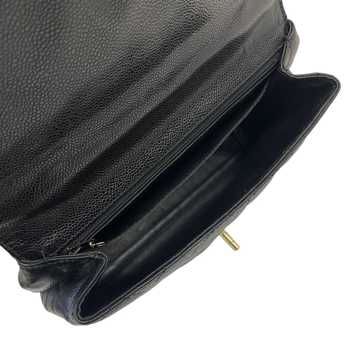CHANEL マトラッセ トップハンドル グレインドカーフスキンハンドバッグA12397 古着・中古-6枚目のアイテム画像