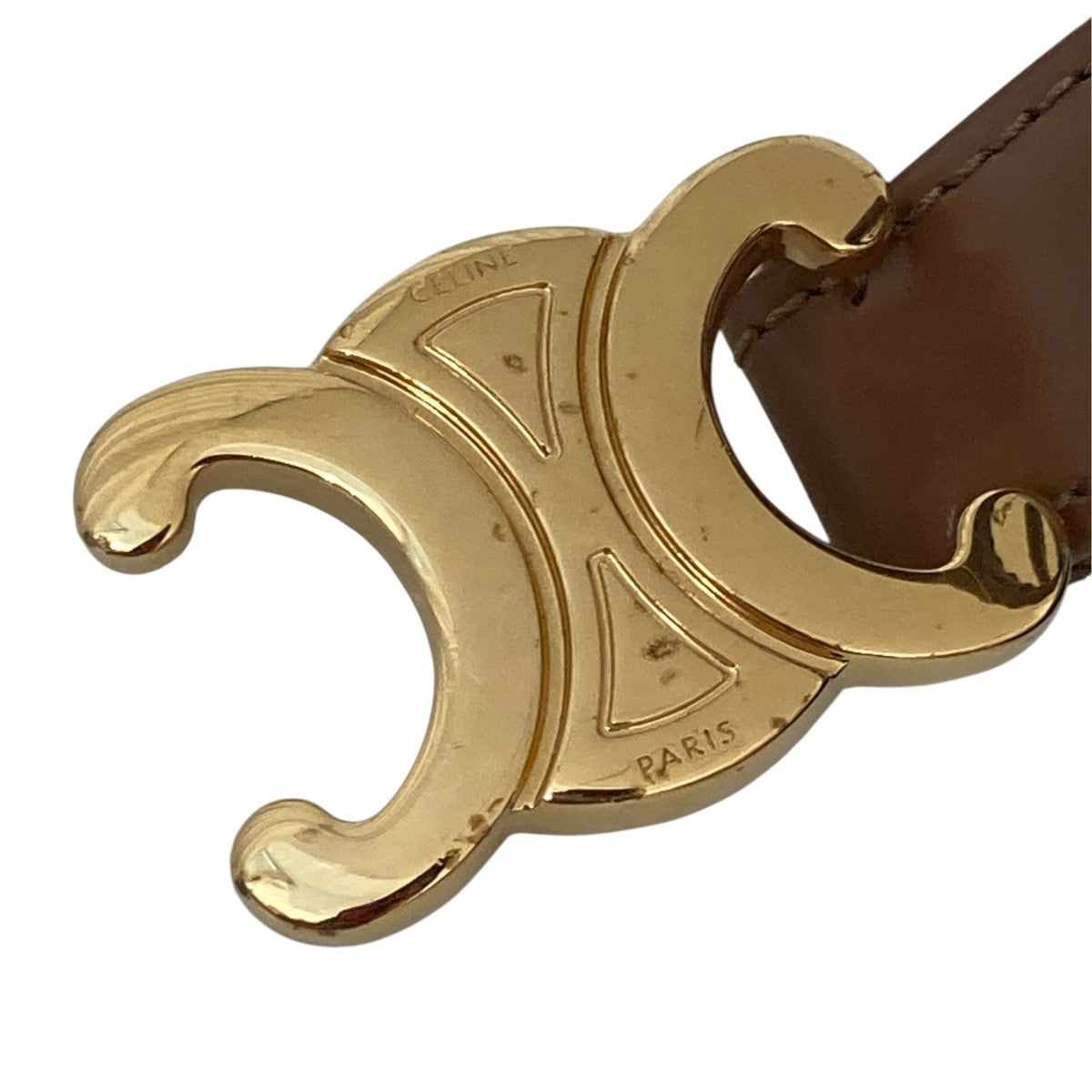CELINE トリオンフ ベルト 18mm ／ ナチュラルカーフスキンベルト45AX63A78.04LU 古着・中古-5枚目のアイテム画像