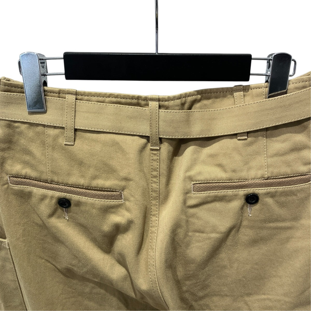 sacai 25SSCotton Chino Pantsチノパン25-03894M 古着・中古-4枚目のアイテム画像