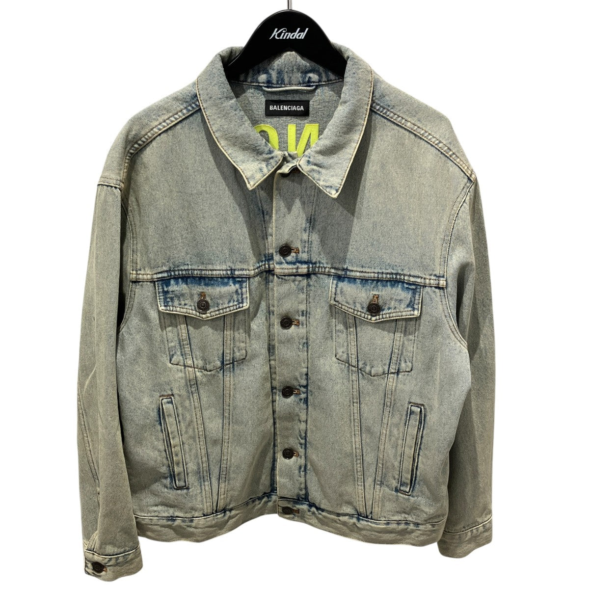 BALENCIAGA Back Logo Denim Jacketデニムジャケット557351 古着・中古-1枚目のアイテム画像