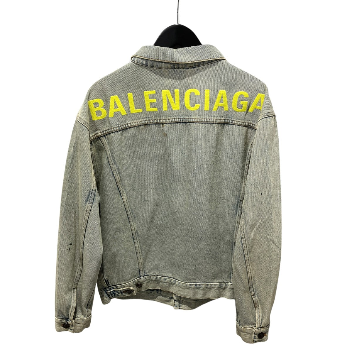 BALENCIAGA Back Logo Denim Jacketデニムジャケット557351 古着・中古-2枚目のアイテム画像