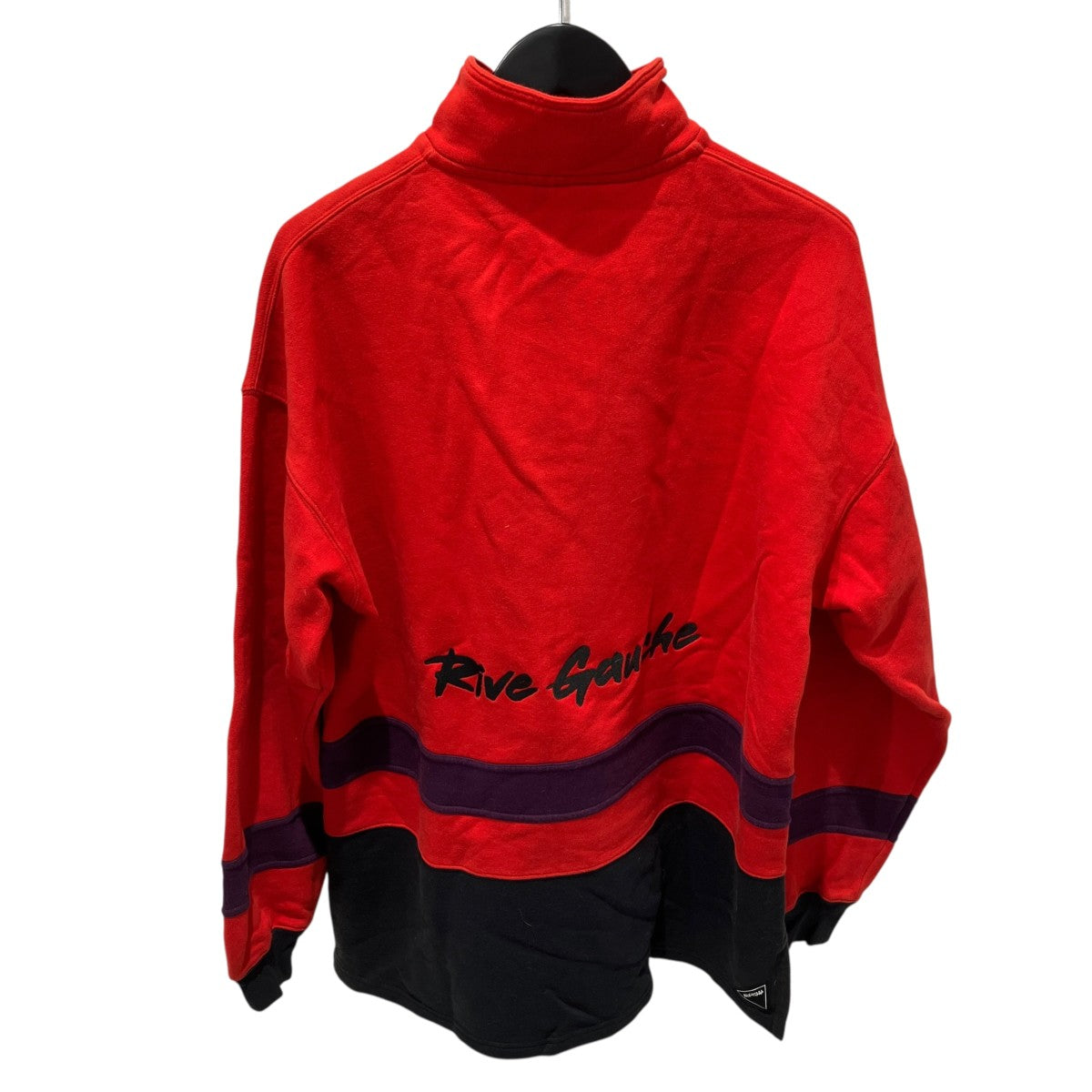 BALENCIAGA RIVE GAUCHE HALF ZIP SWEATハーフジップスウェット583138 古着・中古-2枚目のアイテム画像