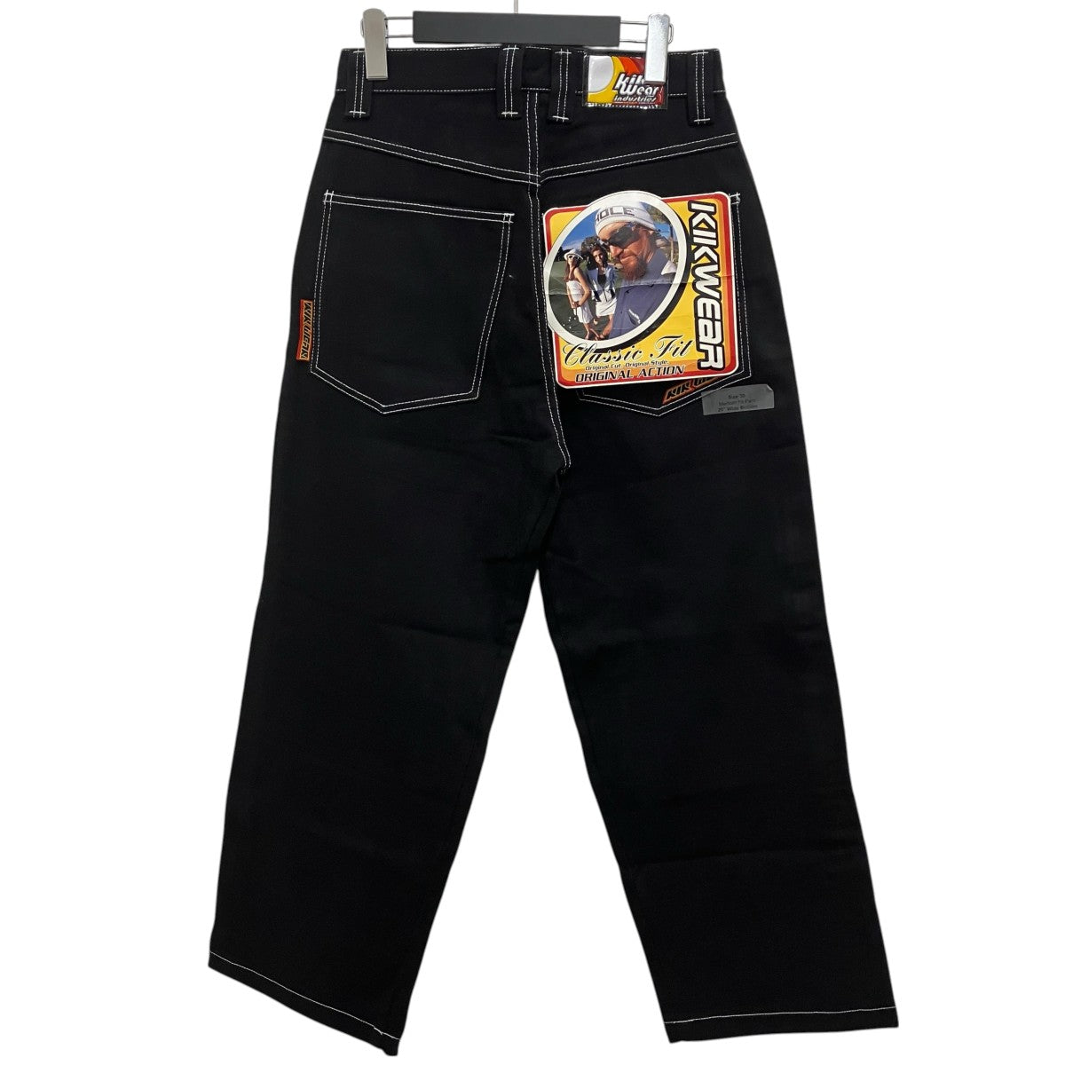KIKWEAR 90sサイドラインワイドパンツ 古着・中古-2枚目のアイテム画像