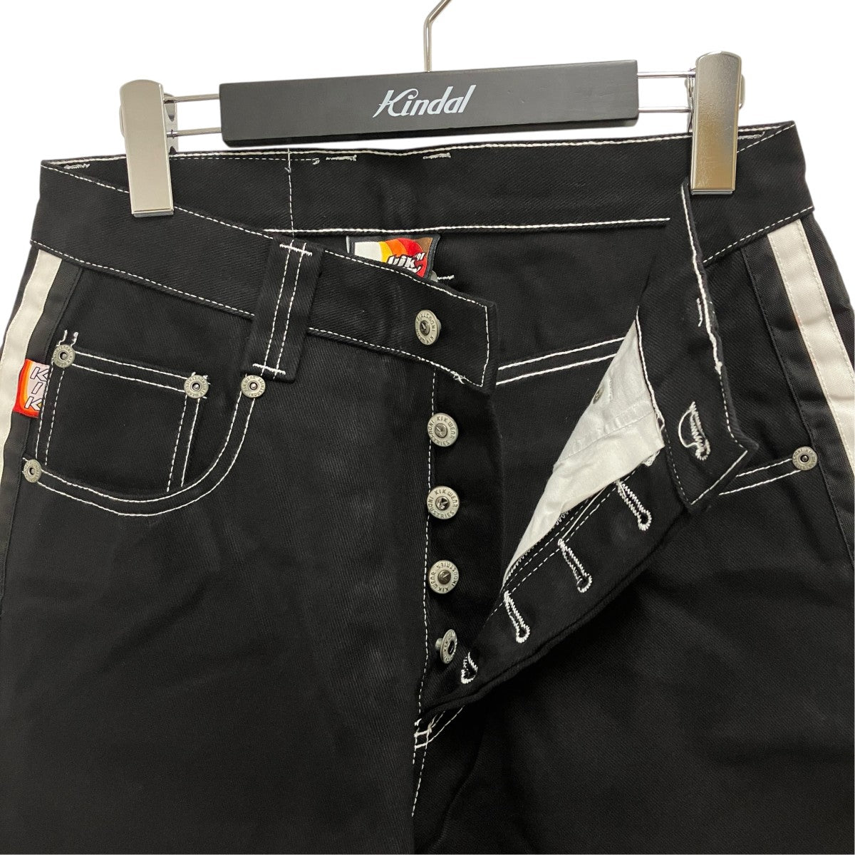 KIKWEAR 90sサイドラインワイドパンツ 古着・中古-3枚目のアイテム画像