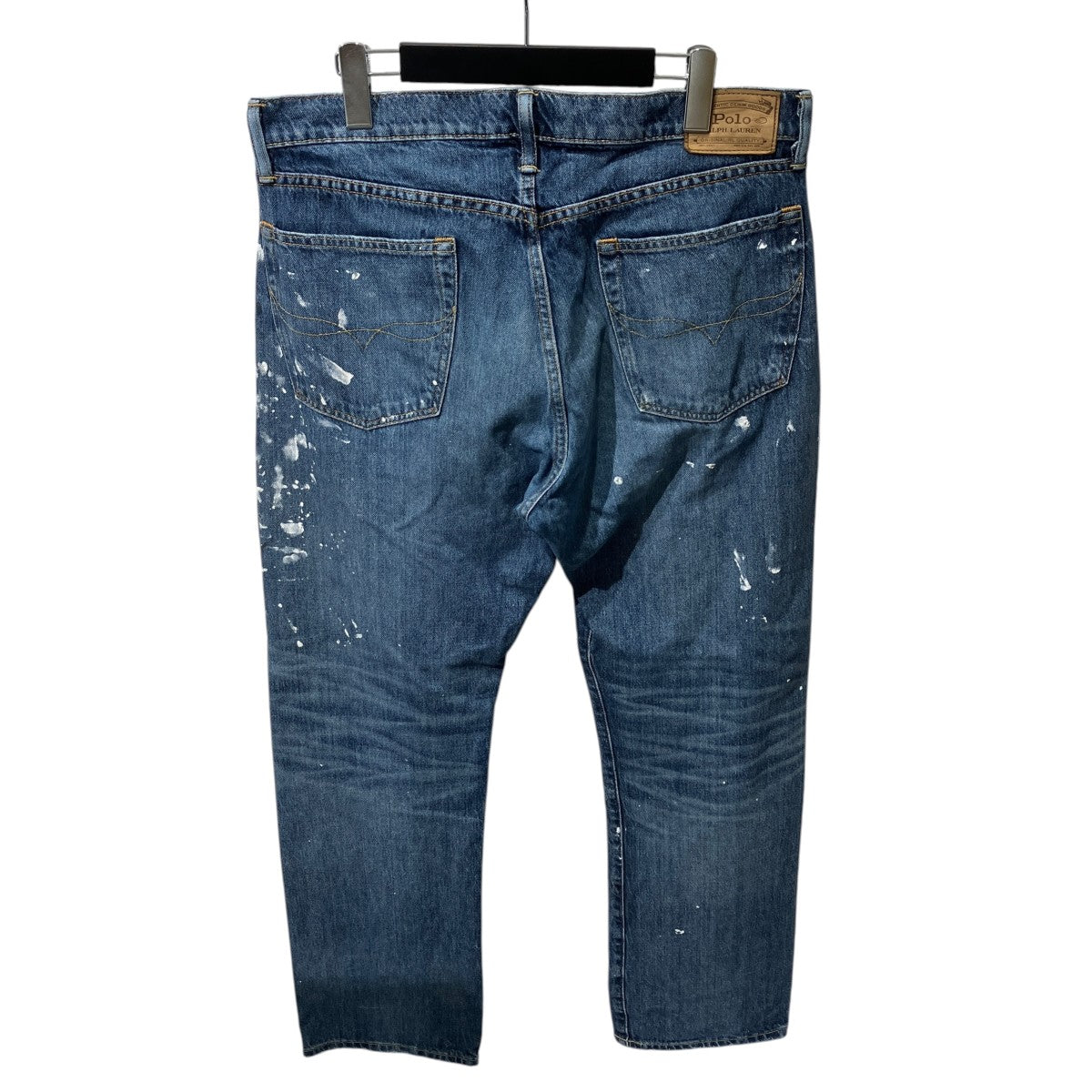 POLO RALPH LAUREN DAMAGE PTINT BUTTONFLY DEIM PANTSデニムパンツ 古着・中古-2枚目のアイテム画像
