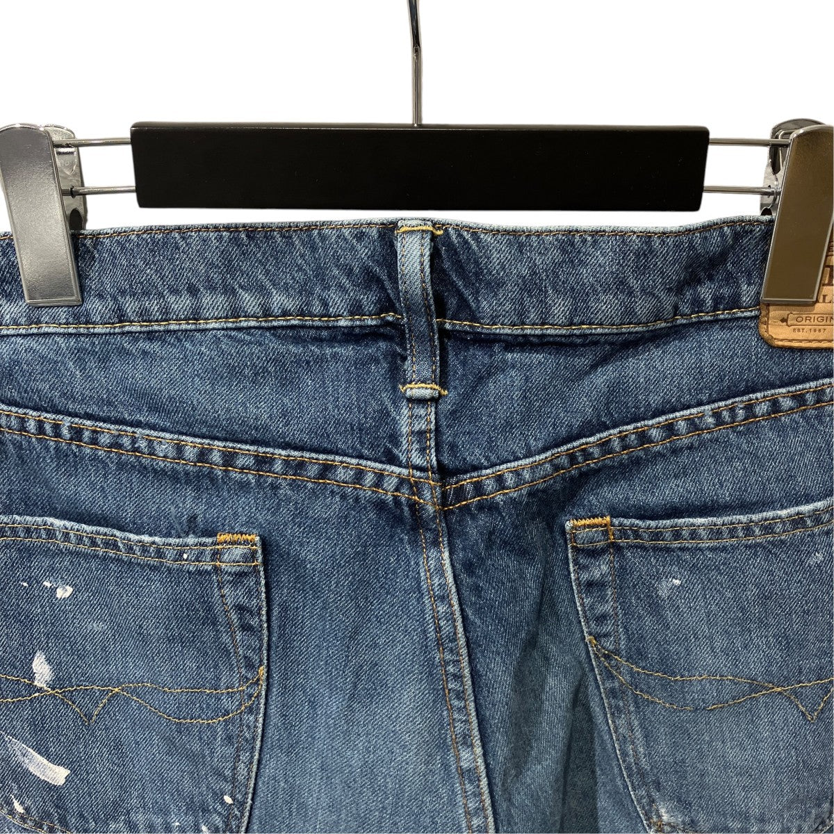 POLO RALPH LAUREN DAMAGE PTINT BUTTONFLY DEIM PANTSデニムパンツ 古着・中古-4枚目のアイテム画像