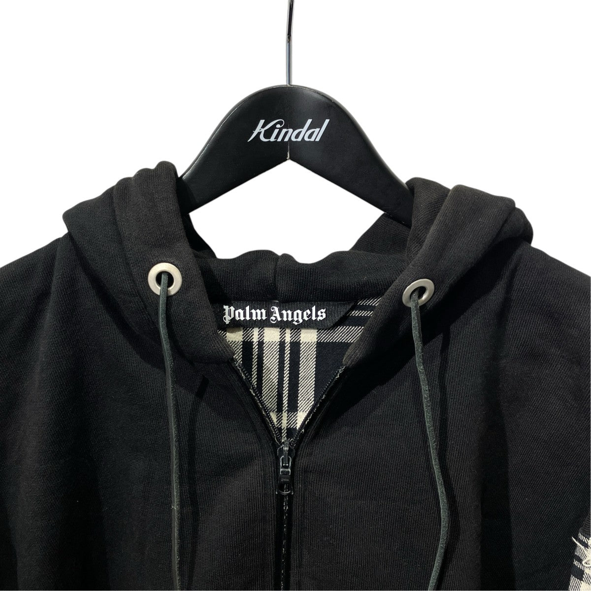 Palm Angels 20AWRound Logo HoodieジップパーカーPMEA146F20FAB001 古着・中古-3枚目のアイテム画像