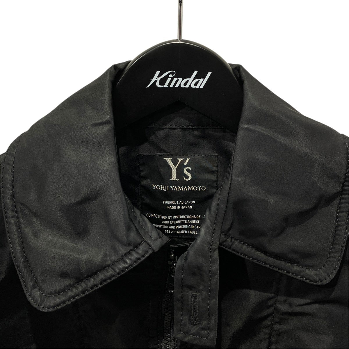 Y’s Nylon Padded Taslan Oxford Stand CoatナイロンコートYO-C18-600 古着・中古-3枚目のアイテム画像