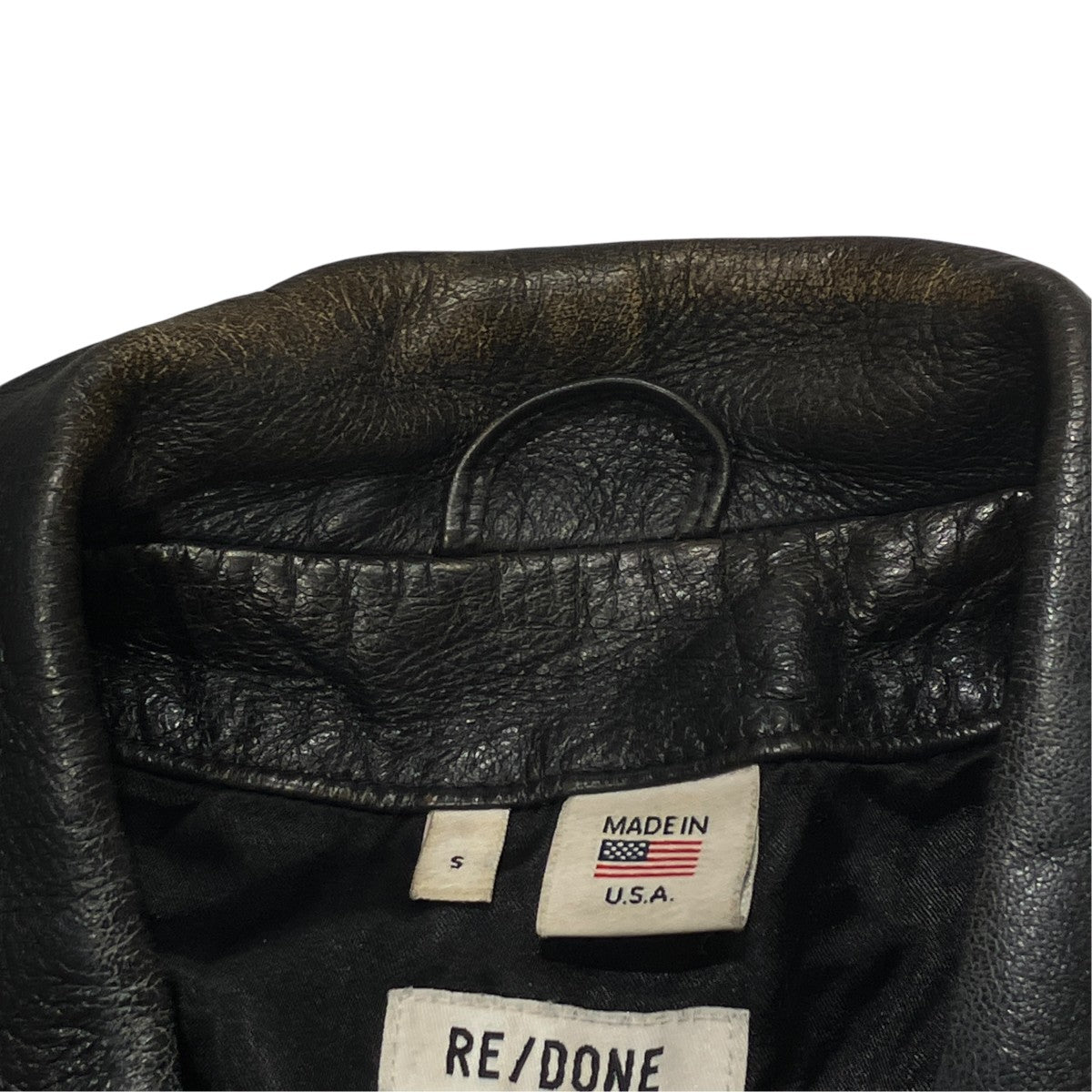RE／DONE レザーダブルライダースジャケット18-010-510-0005-1-0 古着・中古-5枚目のアイテム画像