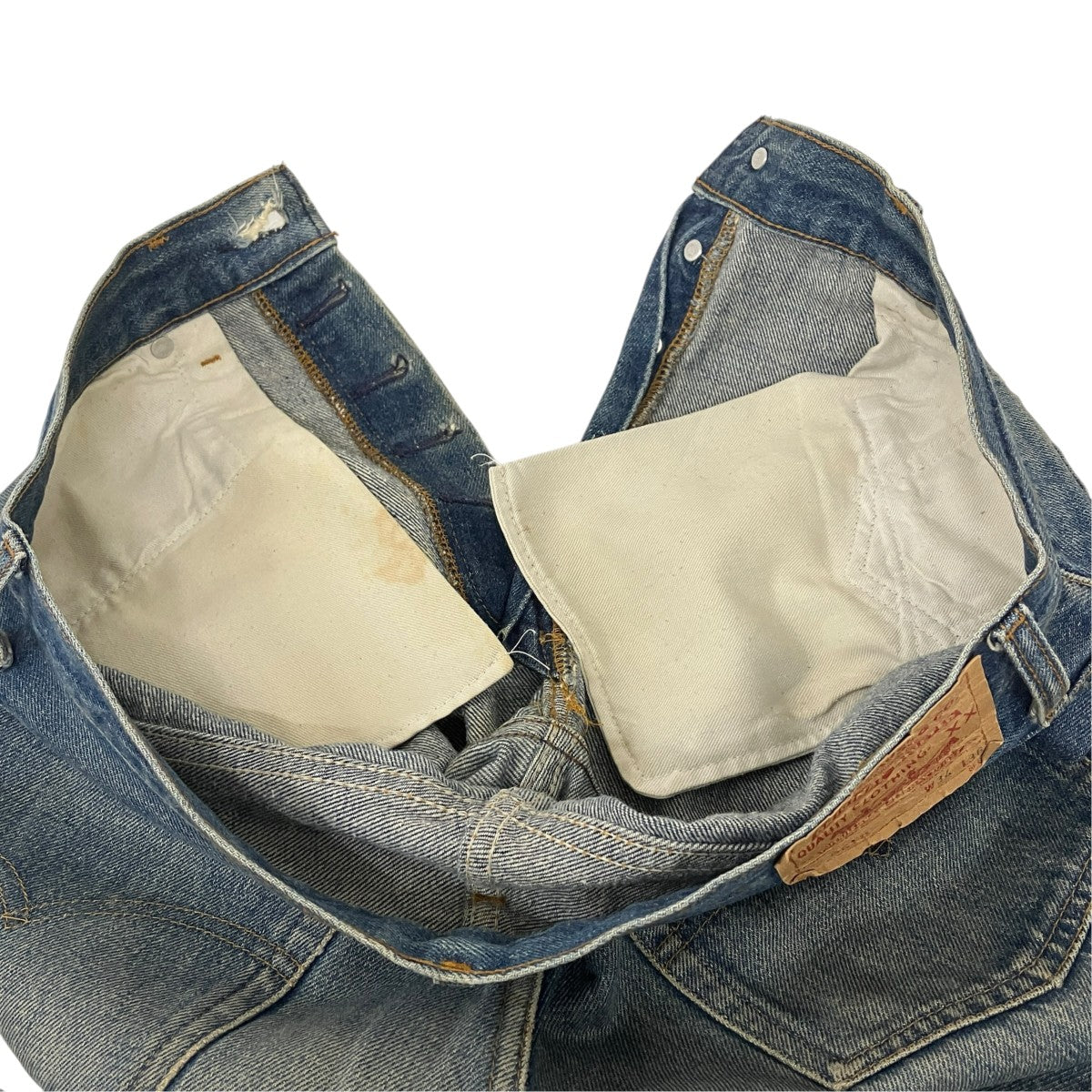 LEVI’S 90s501XX 裏ボタン555 復刻リジッドモデル バレンシア工場デニムパンツ501-0000 古着・中古-6枚目のアイテム画像
