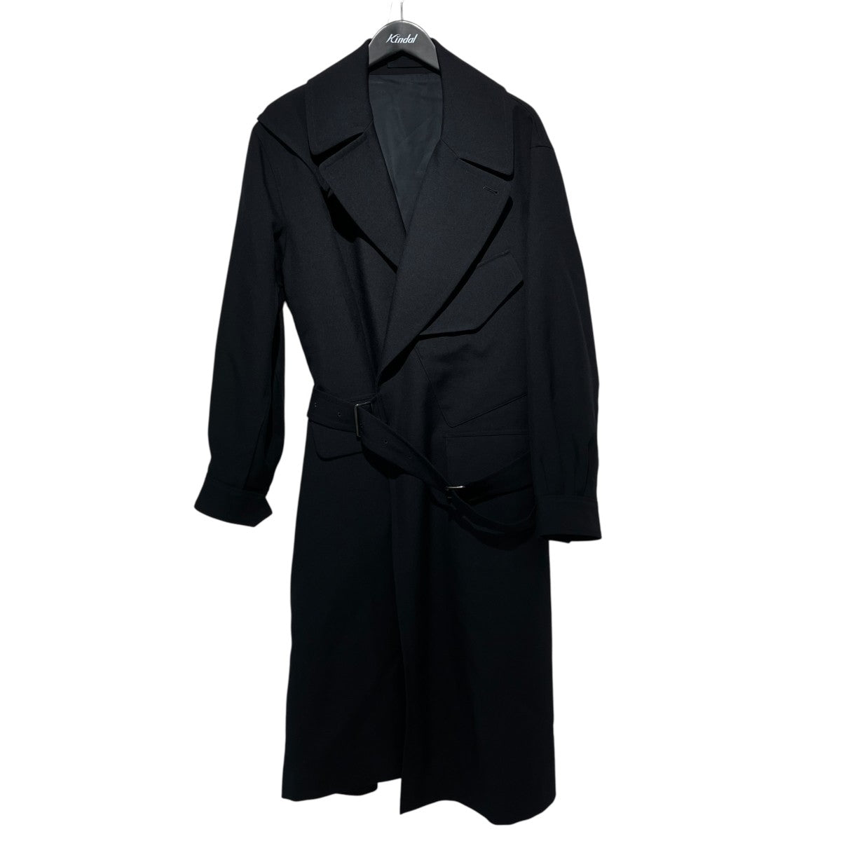 blurhms Wool Surge Motorcycle CoatロングコートBHS22F008A 古着・中古-1枚目のアイテム画像