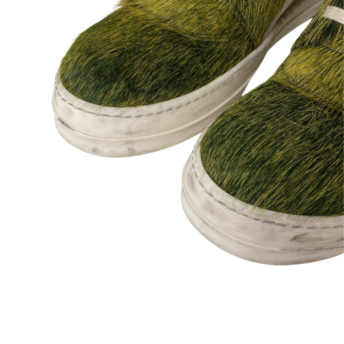 RICK OWENS Luxor Geobasket Acid Melange PonyハイカットスニーカーRU02C7894 古着・中古-4枚目のアイテム画像