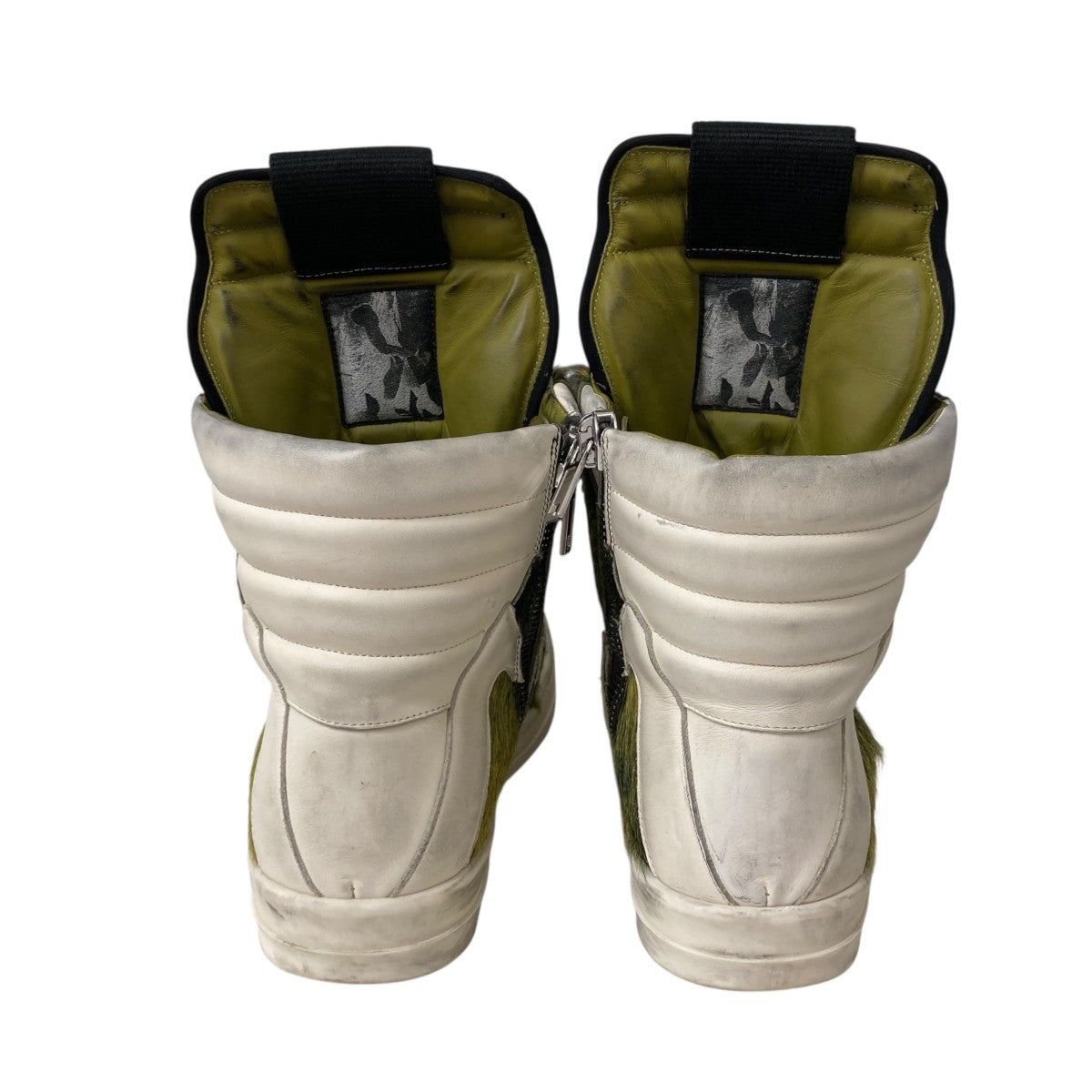 RICK OWENS Luxor Geobasket Acid Melange PonyハイカットスニーカーRU02C7894 古着・中古-5枚目のアイテム画像
