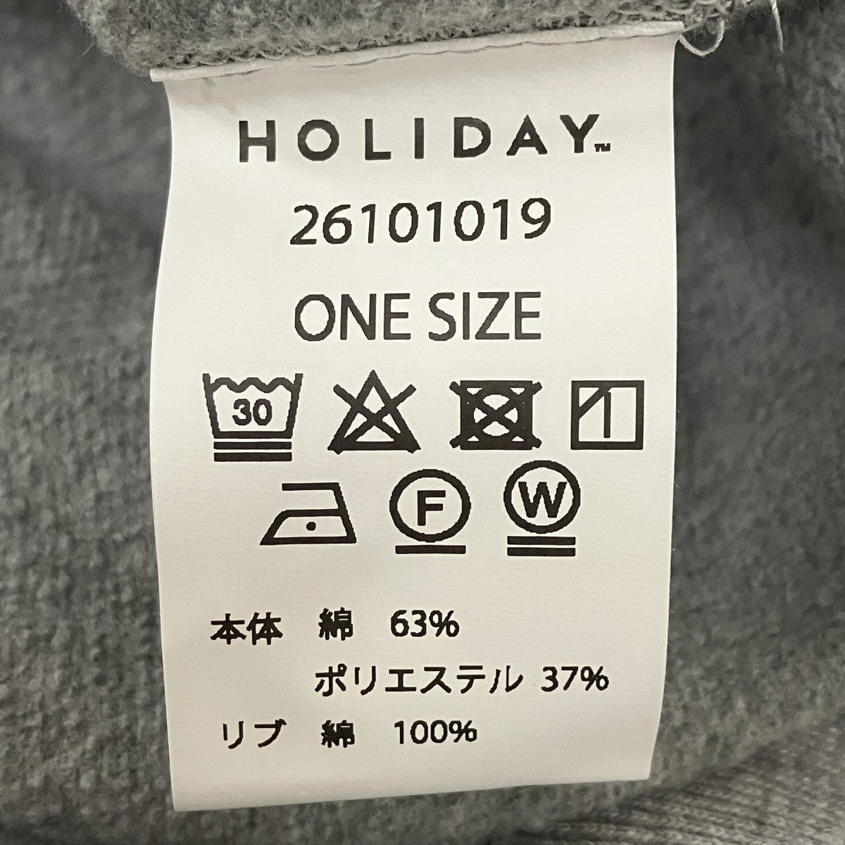HOLIDAY POLICON SWEAT CREW NECK TOPSスウェット26101019 古着・中古-5枚目のアイテム画像