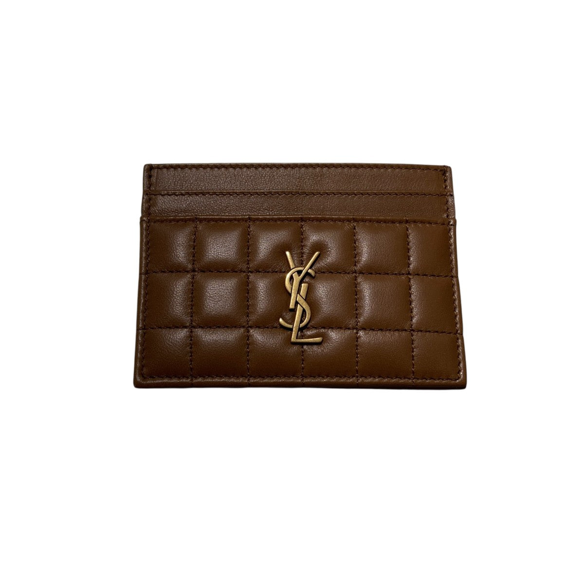 Saint Laurent Paris マテラッセ カレ ラムスキンカードケース742760 古着・中古-1枚目のアイテム画像