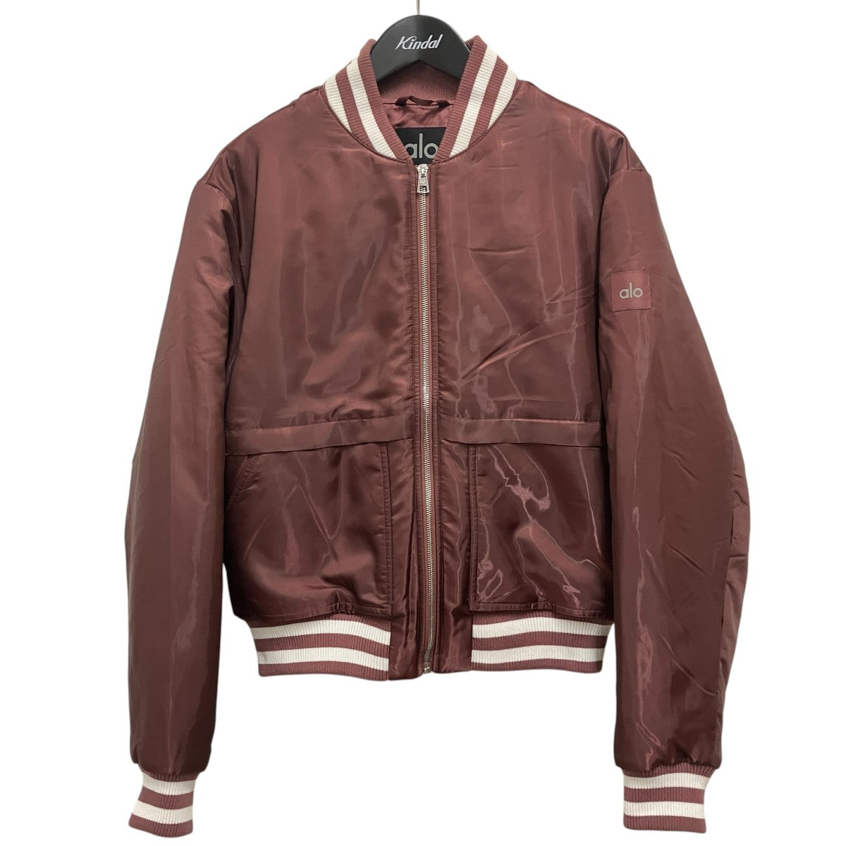 alo AFTERGLOW VARSITY JACKETナイロンジャケット 古着・中古-1枚目のアイテム画像
