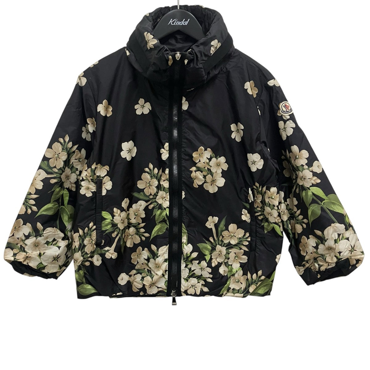 MONCLER coryphene giubbotto花柄ナイロンジャケットB10934617105 古着・中古-1枚目のアイテム画像