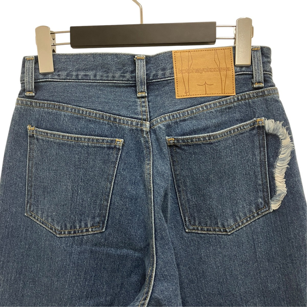 kotohayokozawa LOOSE ROLLED-UP JEANSデニムパンツKT24A-PT02 古着・中古-4枚目のアイテム画像