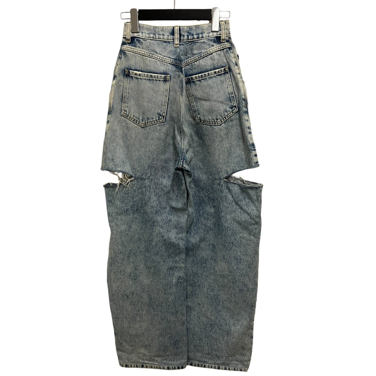 Maison Margiela 22AWスラッシュディテールサイドカットデニムパンツS51LA0051 S30513 古着・中古-2枚目のアイテム画像