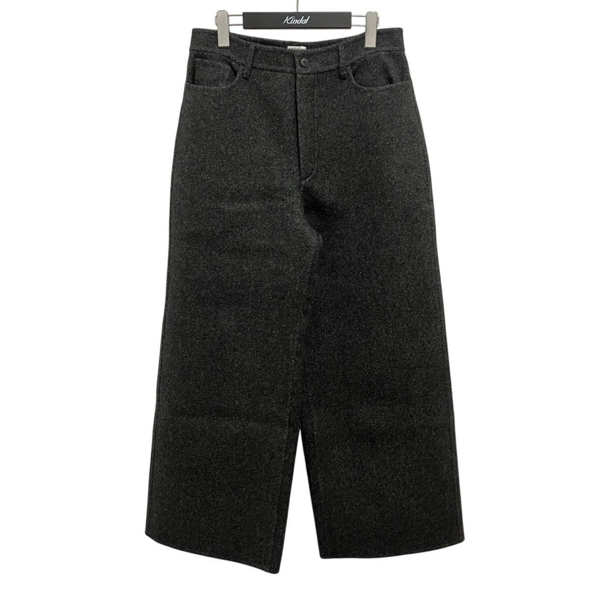 POSTELEGANT WOOL REVER 5POCKET PANTSワイドパンツPT21A0005 古着・中古-1枚目のアイテム画像