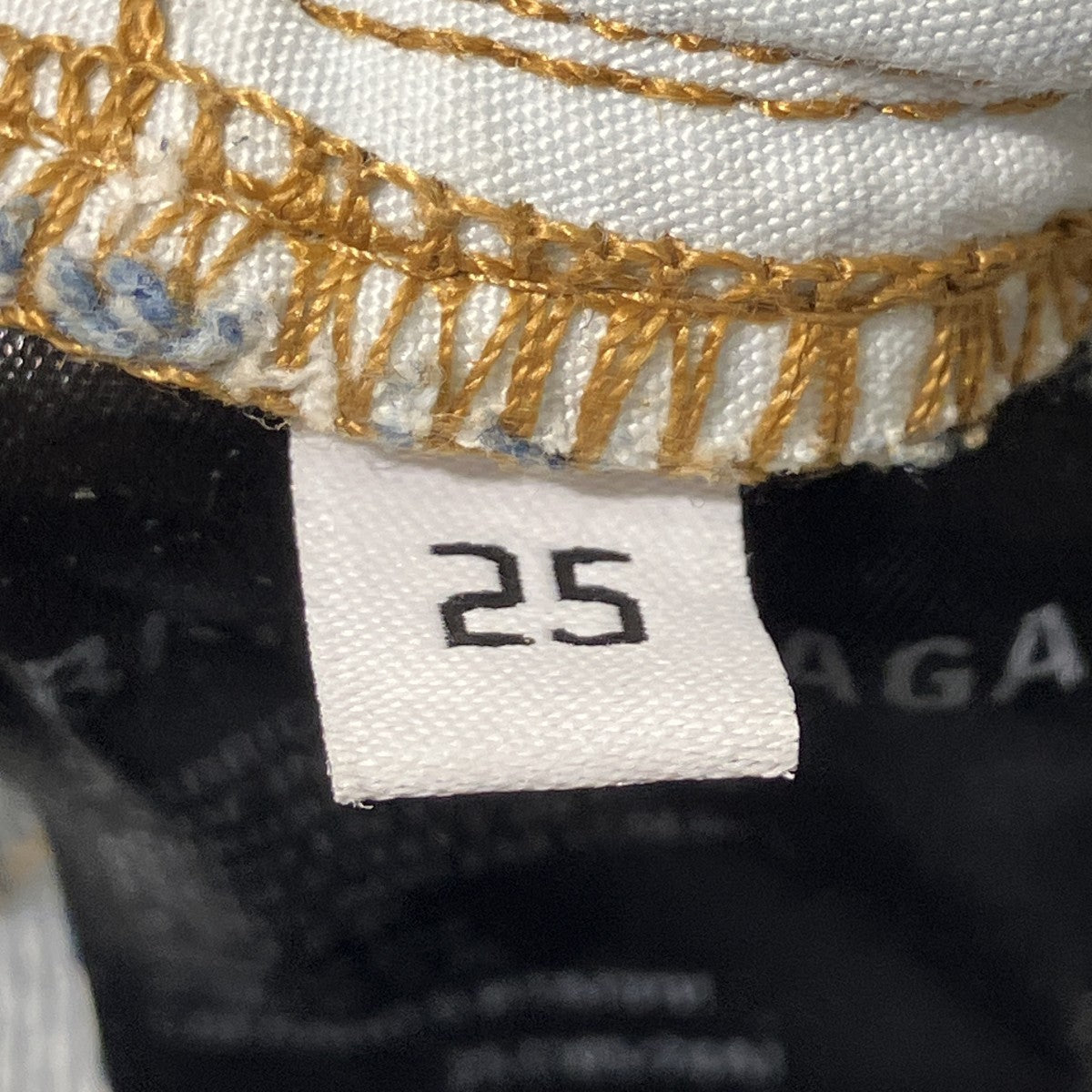 BALENCIAGA 22SSデストロイジャパニーズデニムパンツ697885 TBP47 古着・中古-6枚目のアイテム画像