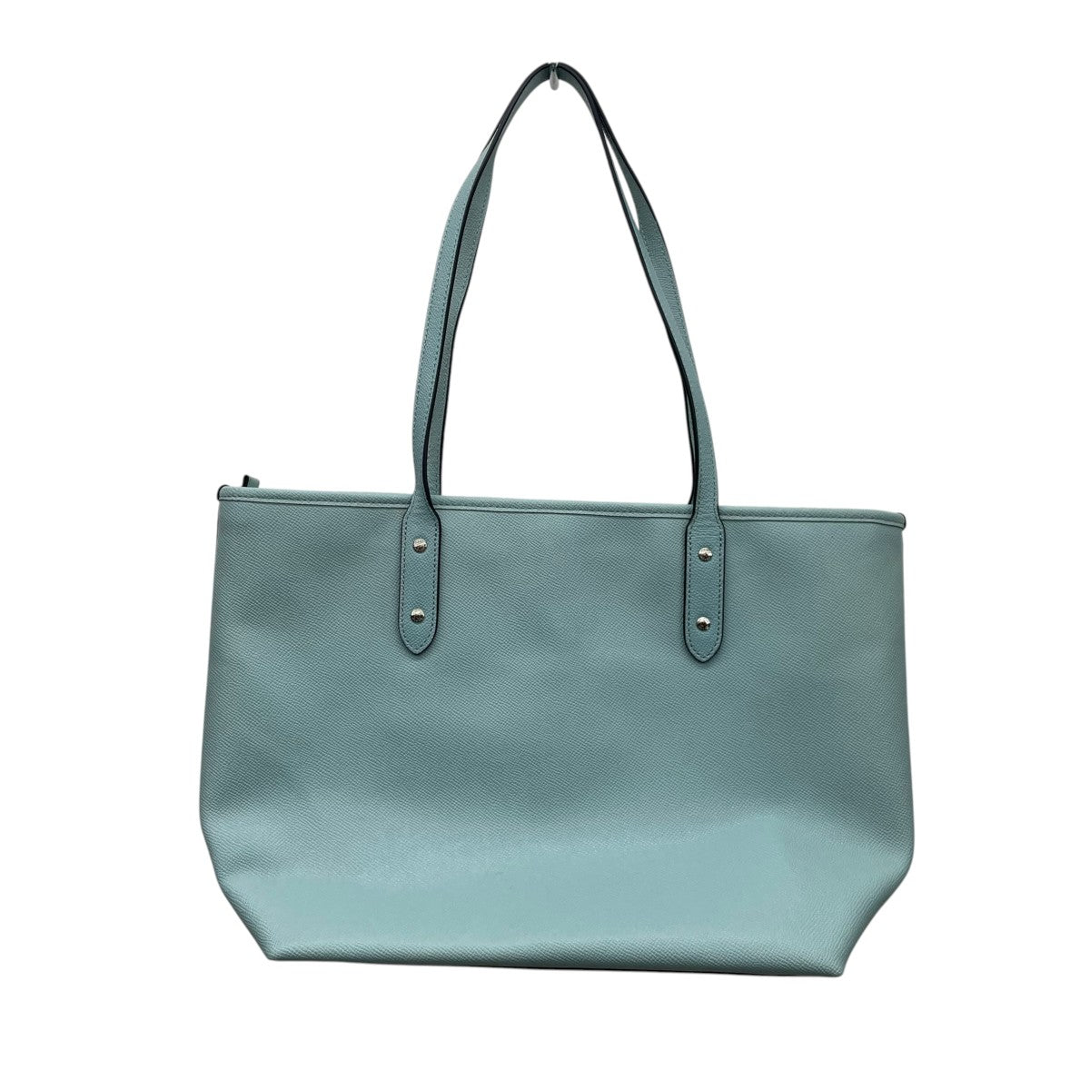 COACH クロスグレイン レザー シティー ジップ トップトートバッグ 古着・中古-2枚目のアイテム画像