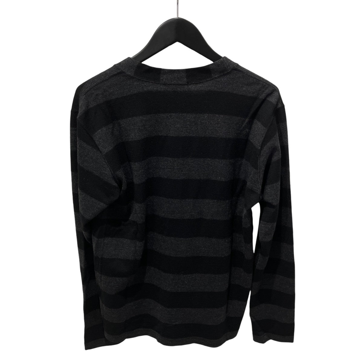 COMME des GARCONS HOMME 12awウールニットカーディガンボーダー薄手カーディガンHJ-T043 古着・中古-2枚目のアイテム画像