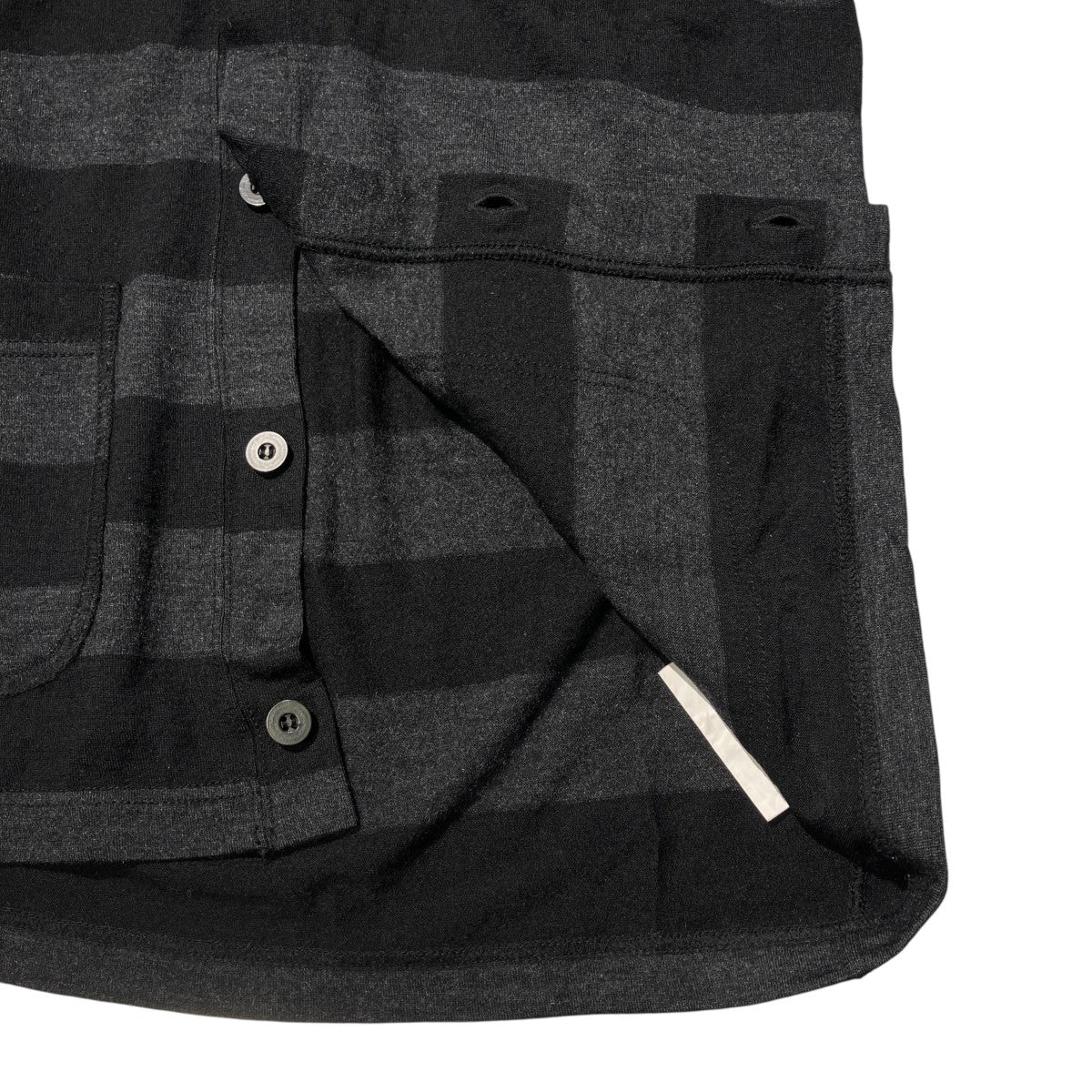 COMME des GARCONS HOMME 12awウールニットカーディガンボーダー薄手カーディガンHJ-T043 古着・中古-5枚目のアイテム画像