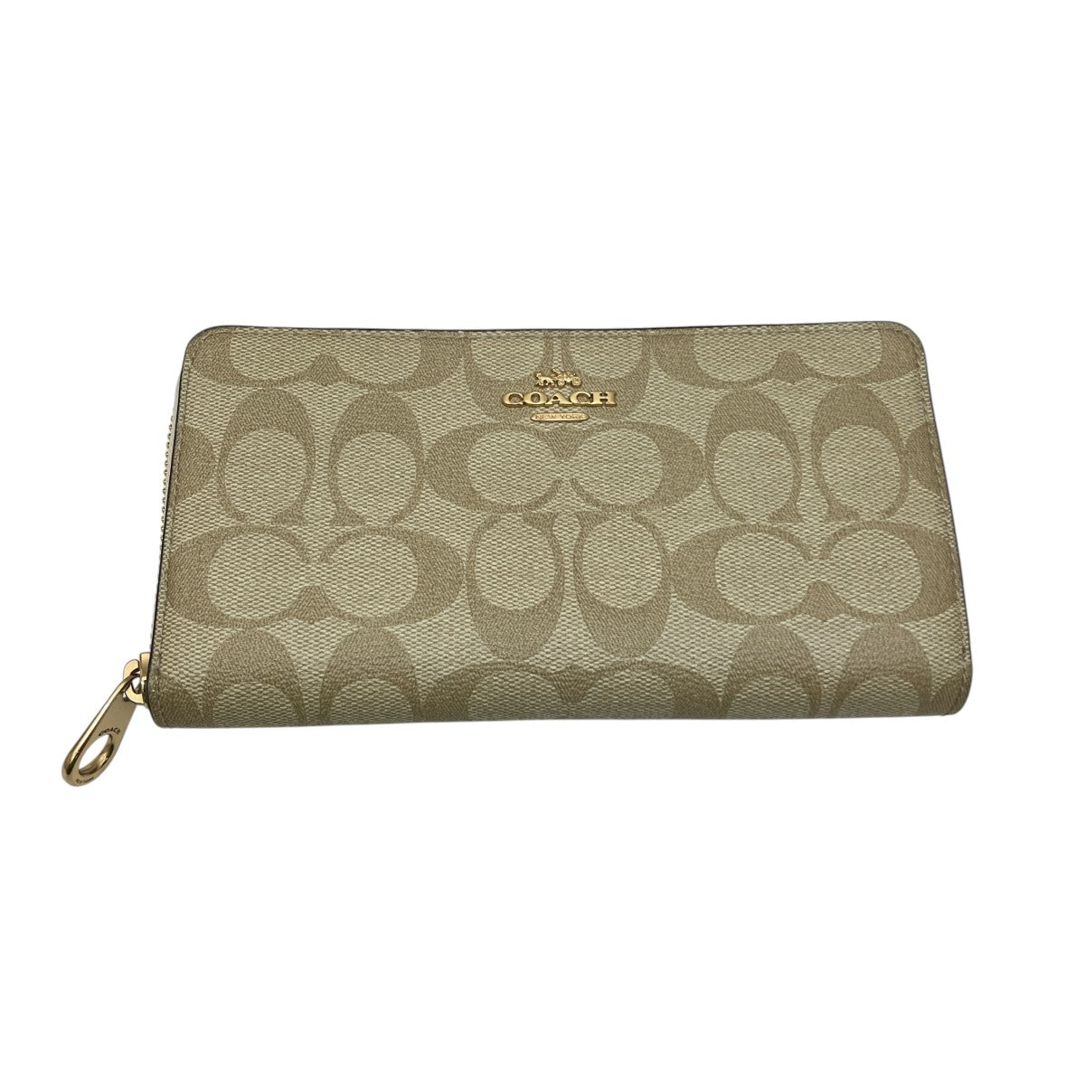 COACH ラウンドジップシグネチャー柄長財布F2178 C4452 古着・中古-1枚目のアイテム画像