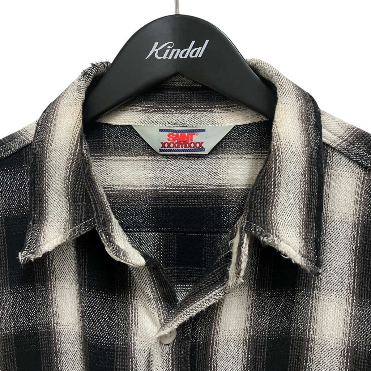 SAINT MICHAEL FRANNEL SHIRT CHECKチェックシャツSM-A23-0000-017 古着・中古-3枚目のアイテム画像