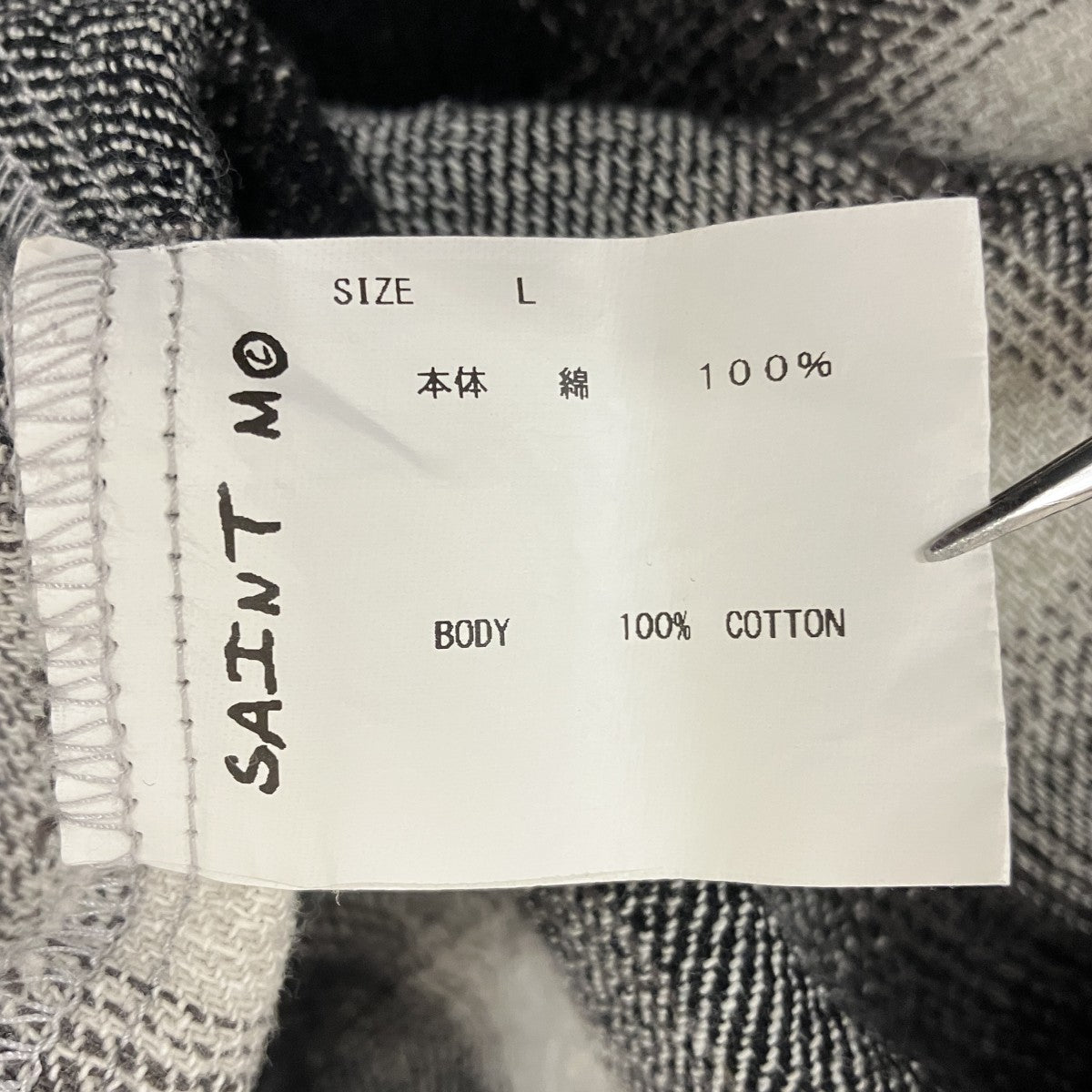 SAINT MICHAEL FRANNEL SHIRT CHECKチェックシャツSM-A23-0000-017 古着・中古-5枚目のアイテム画像