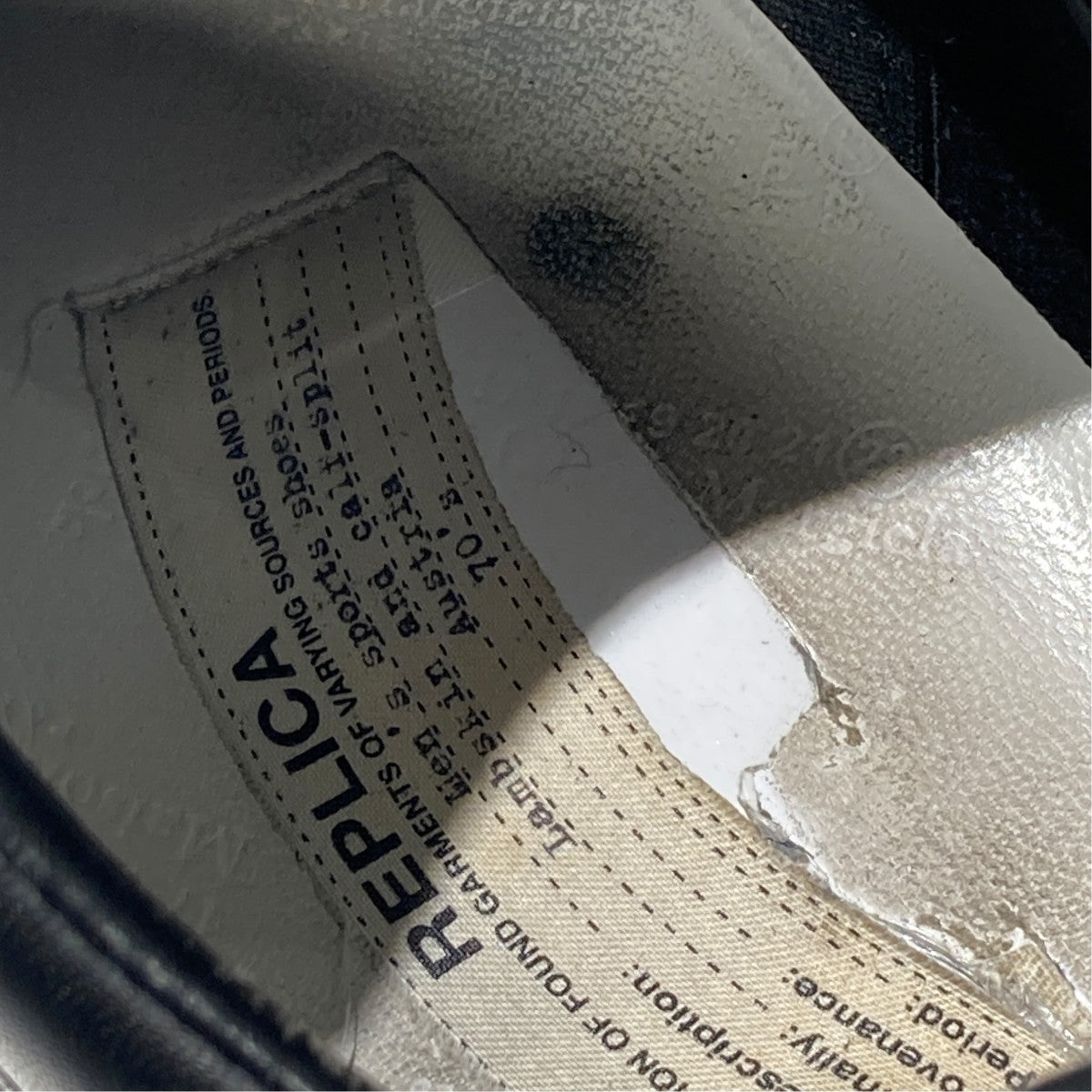 Maison Margiela REPLICA Lambskin and calf-splitローカットスニーカーS57WS0236 古着・中古-7枚目のアイテム画像