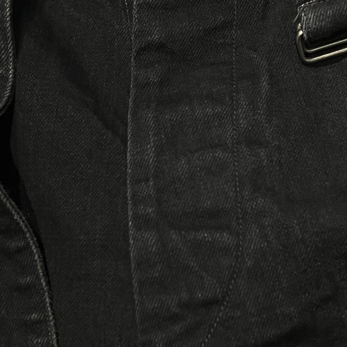 COMOLI 25AWBLACK DENIM BELTED PANTSデニムパンツC03-03001 古着・中古-7枚目のアイテム画像