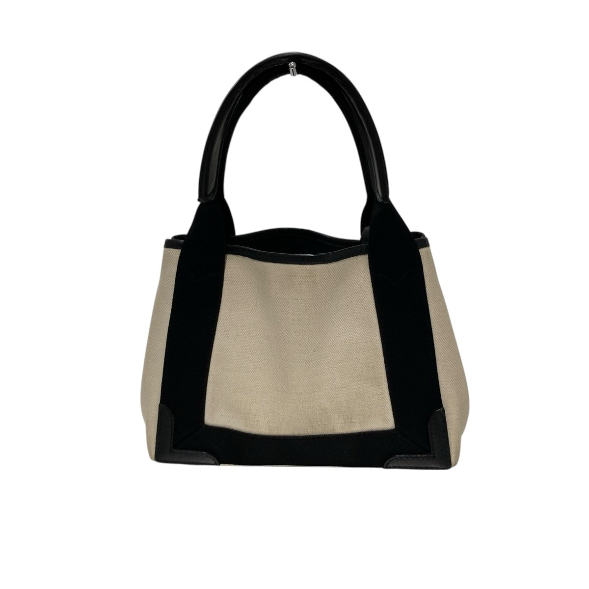 BALENCIAGA ネイビーカバ XS キャンバス ロゴ ポーチ付きハンドバッグ390346 古着・中古-2枚目のアイテム画像