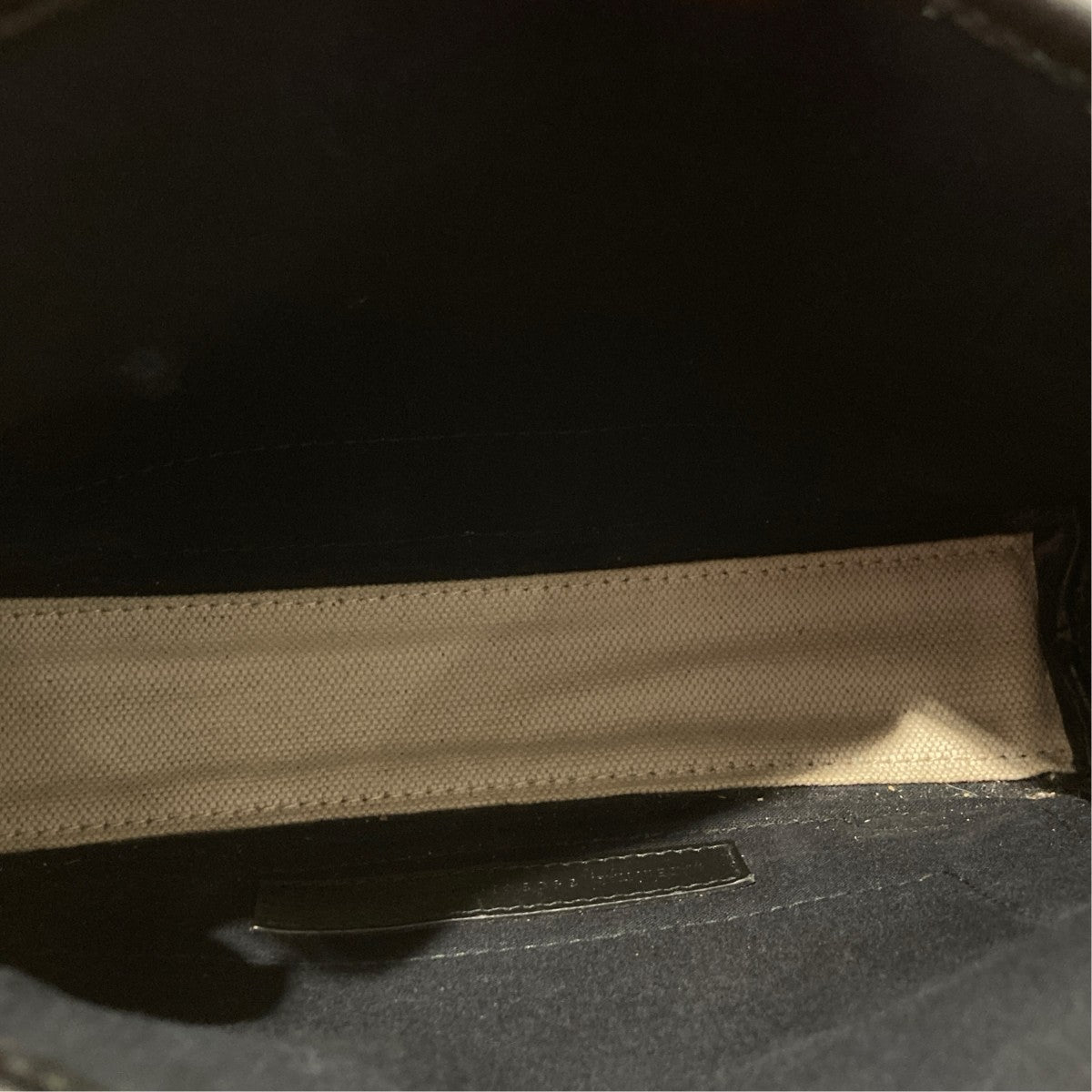 BALENCIAGA ネイビーカバ XS キャンバス ロゴ ポーチ付きハンドバッグ390346 古着・中古-5枚目のアイテム画像