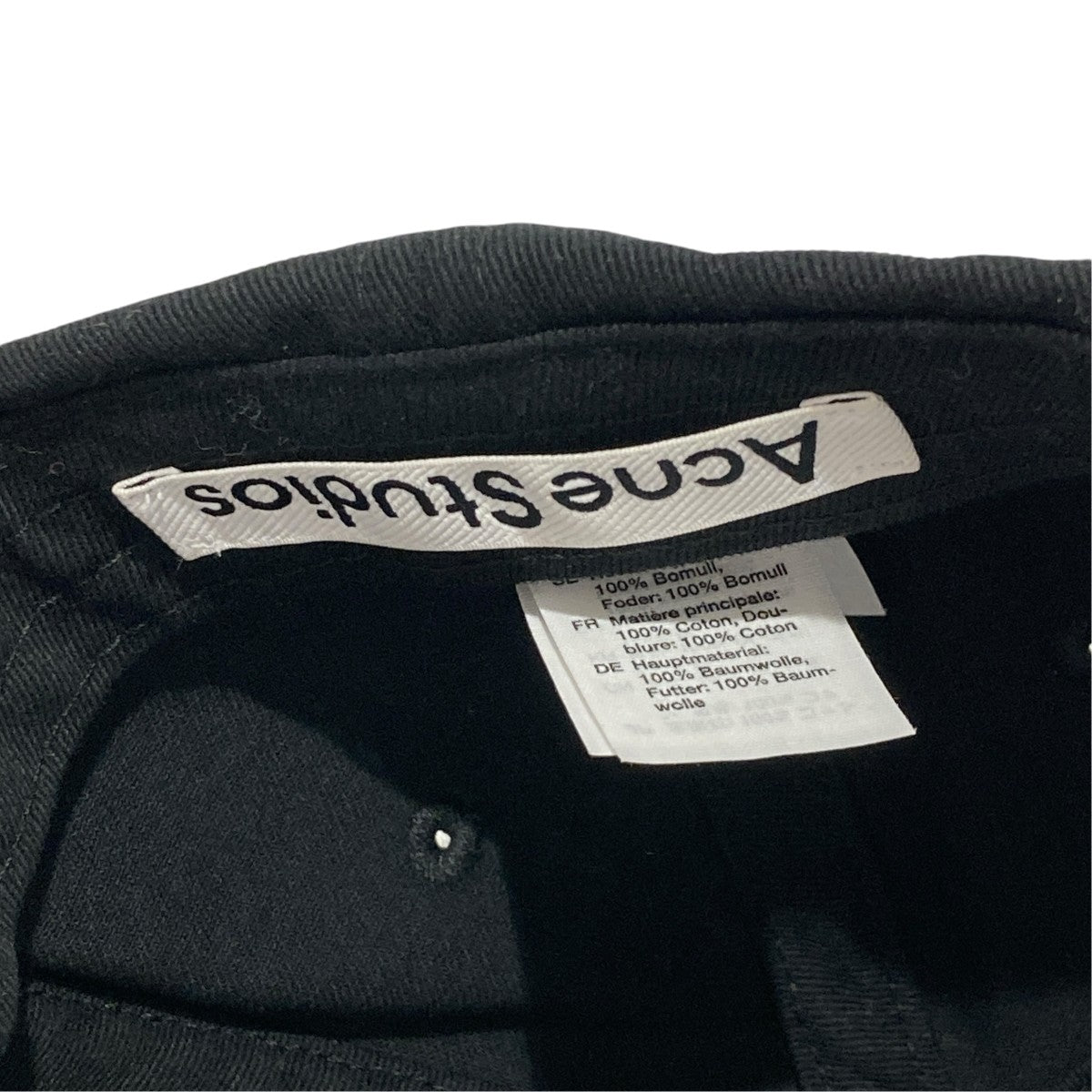 ACNE STUDIOS コットン ベースボールキャップFN-UC-HATS000148 古着・中古-4枚目のアイテム画像