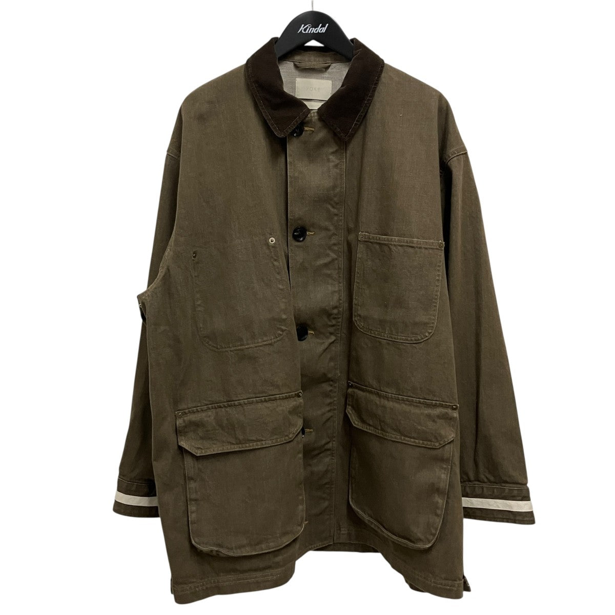 YOKE Denim Coverall Half CoatカバーオールYK25FW01065C 古着・中古-1枚目のアイテム画像