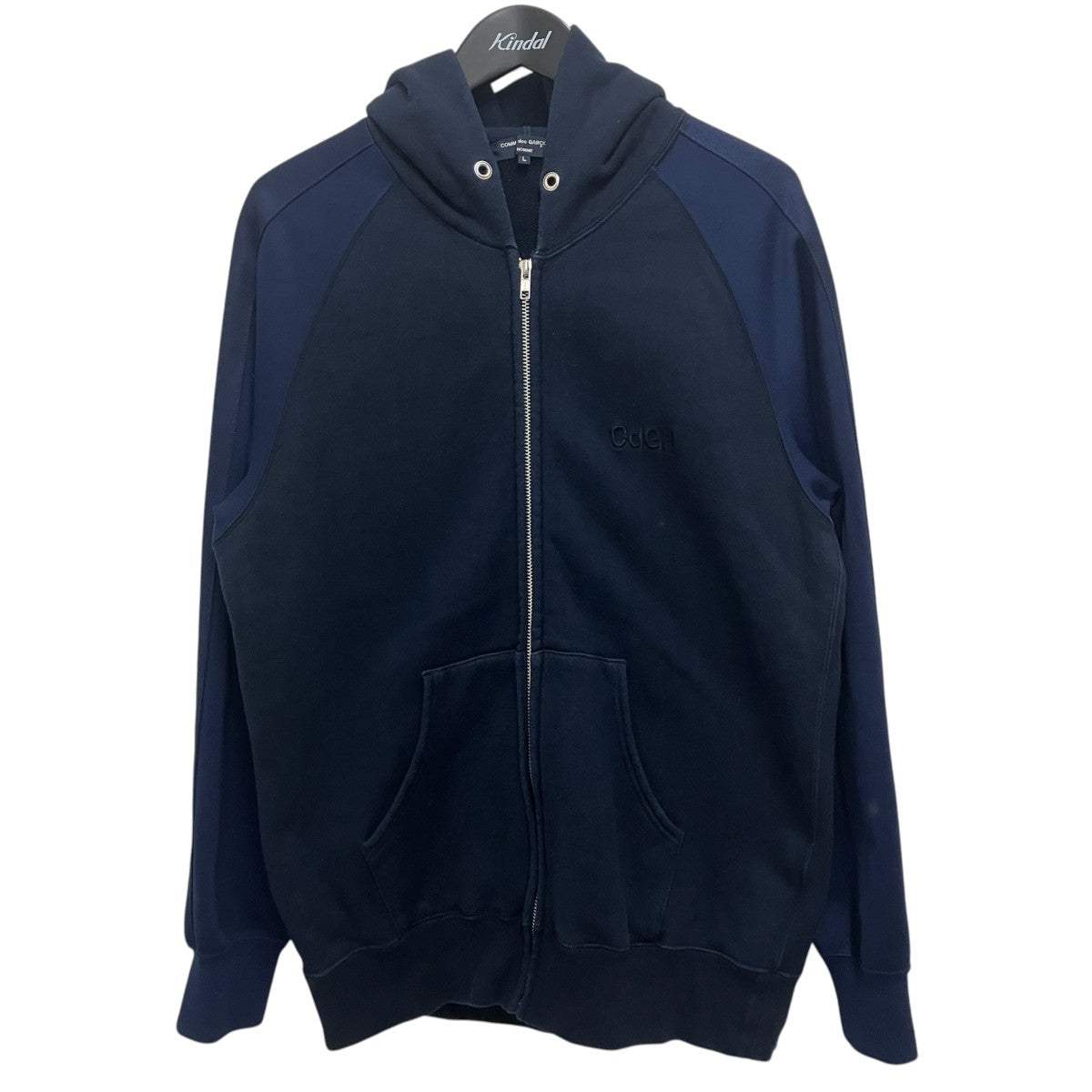 COMME des GARCONS HOMME 21AW切替ジップパーカーHE-T017 古着・中古-1枚目のアイテム画像