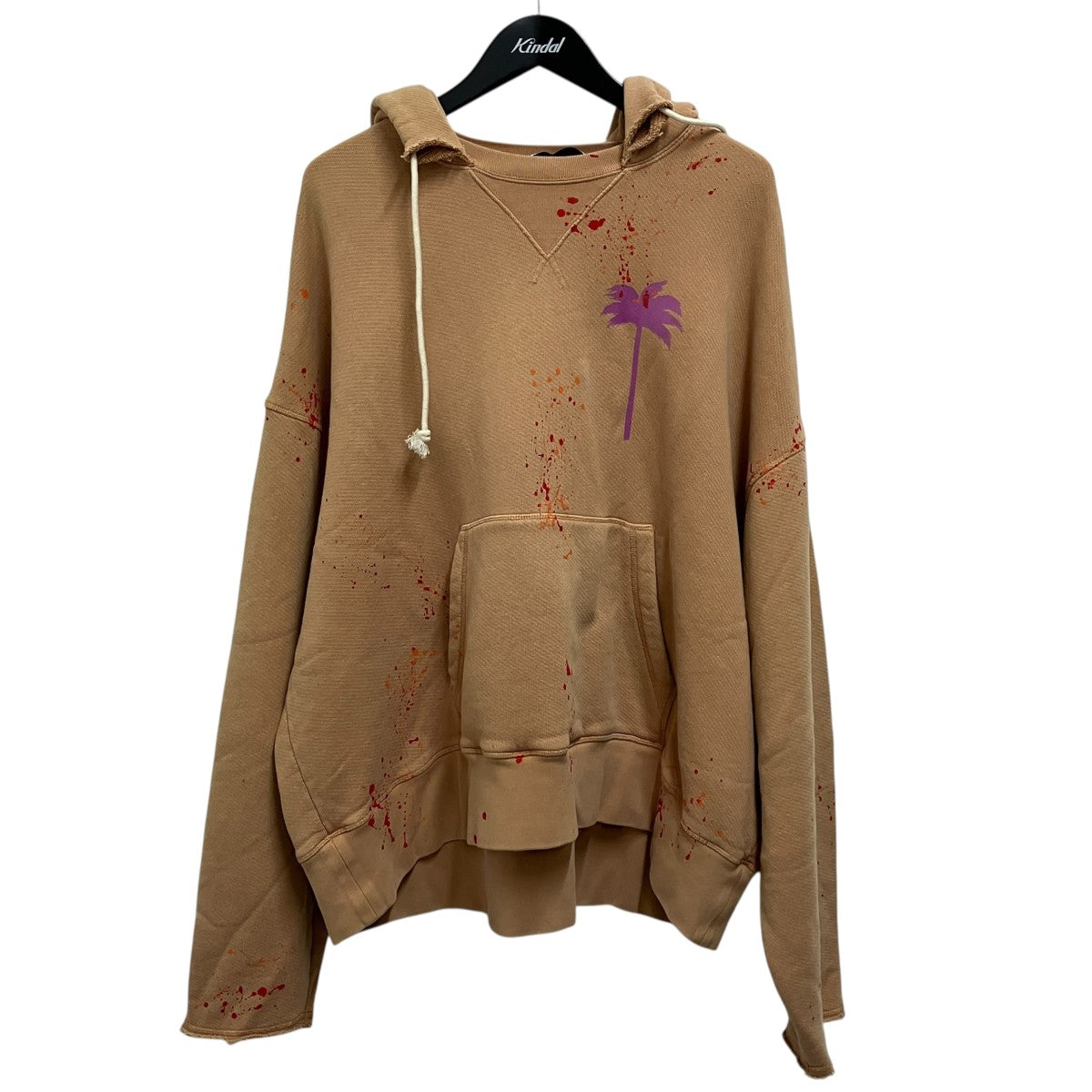 Palm Angels PXP PAINTED RAW CUT HOODY長袖フーディーPMBS23-102 古着・中古-1枚目のアイテム画像