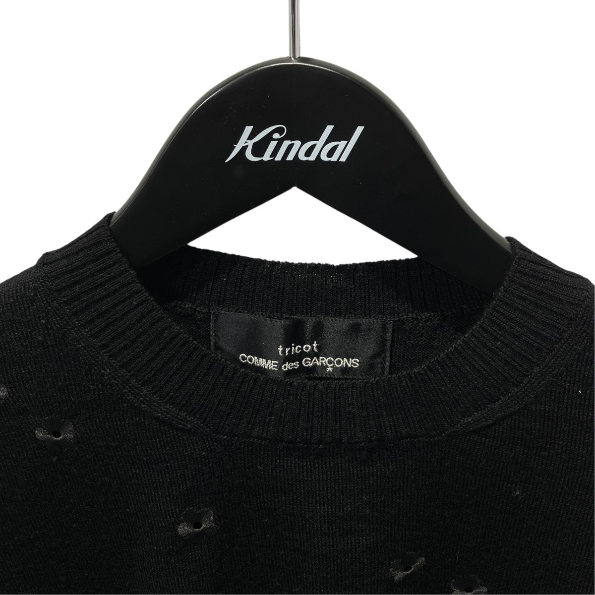 tricot COMME des GARCONS 21ssフラワー刺繍ニット長袖ニットTG-N006 古着・中古-3枚目のアイテム画像