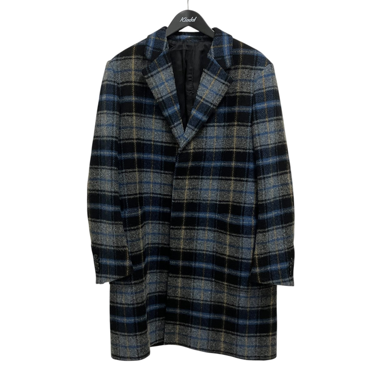 Calvin Klein Checked Wool Overcoatロングコート000935156005785004 古着・中古-1枚目のアイテム画像
