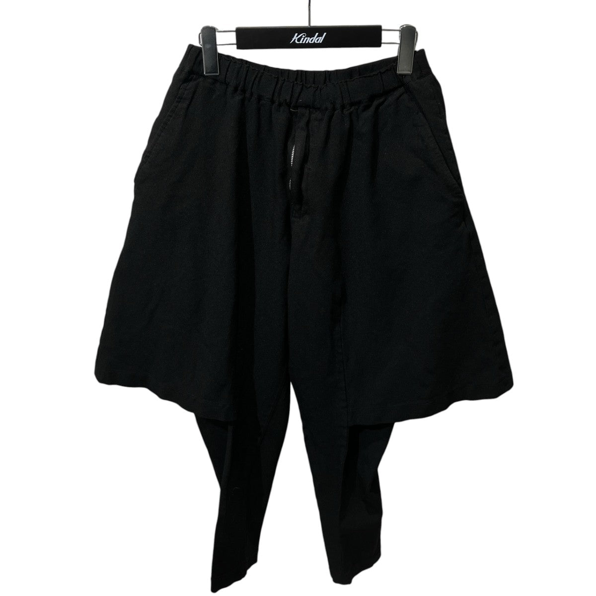 BLACK COMME des GARCONS 17AWポリエステル縮絨 イージーパンツドッキングパンツ1T-P009 古着・中古-1枚目のアイテム画像