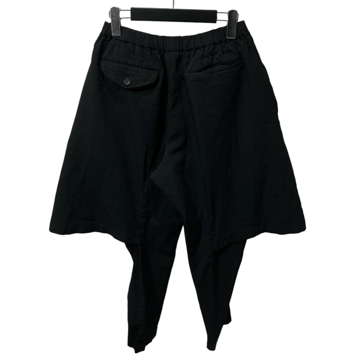 BLACK COMME des GARCONS 17AWポリエステル縮絨 イージーパンツドッキングパンツ1T-P009 古着・中古-2枚目のアイテム画像